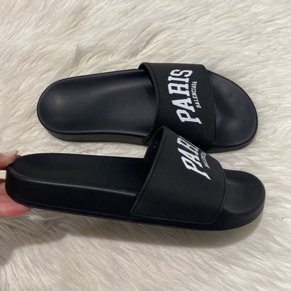 New Balenciaga Paris logo‎ pool slides size 38EU - Picture 5 of 10